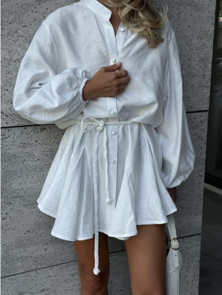 Lininė trumpa suknelė